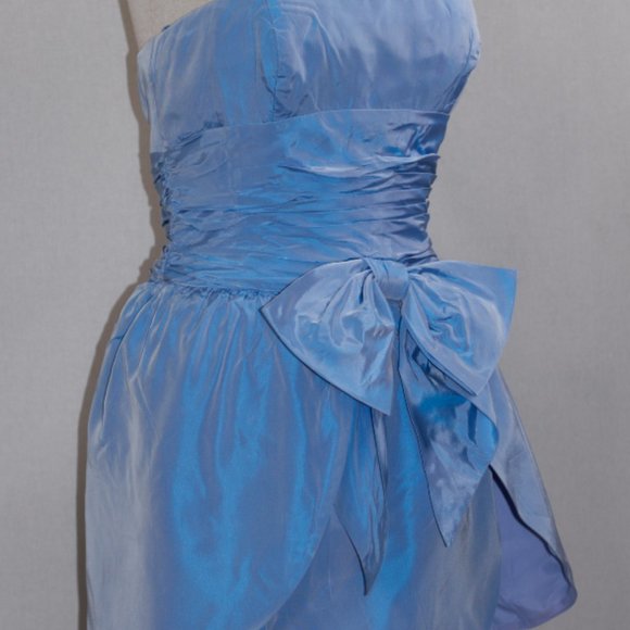 Carol Mignon Blue Gown - Picture 7 of 9
